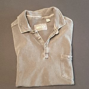 32 Bar Blues Polo, XL Stone Washed Charcoal